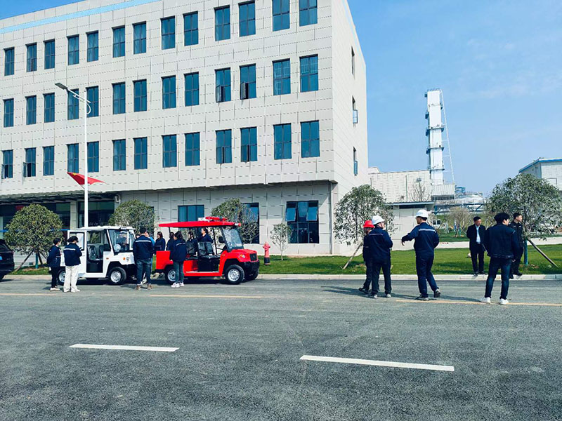 交付新力量：電動(dòng)觀(guān)光車(chē)、巡邏車(chē)、消防車(chē)、貨車(chē)為廠(chǎng)區(qū)添彩